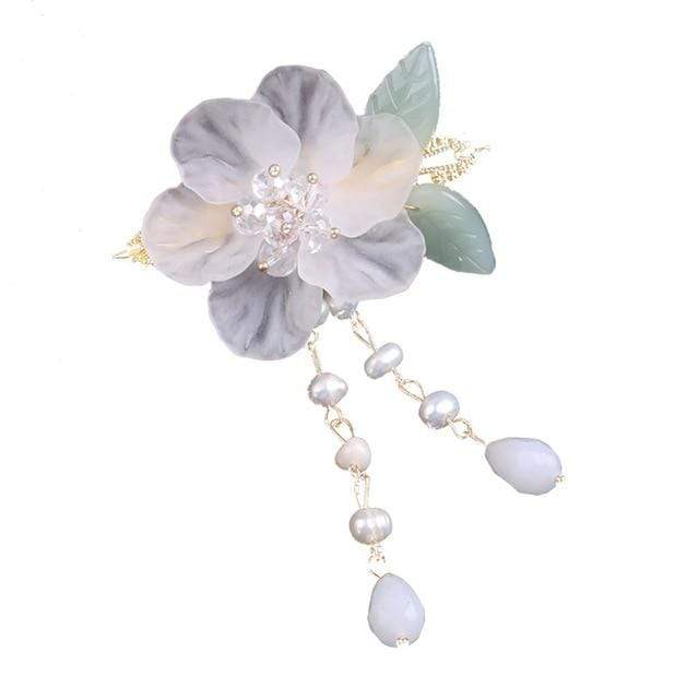 Rabbit Hairpin Tassels Hair Clip Cosplay for Kimono Hanfu Handwork Hair Accessories Cute Girl Daily Cos Props JadeMoghul Inc. 