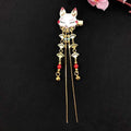 Rabbit Hairpin Tassels Hair Clip Cosplay for Kimono Hanfu Handwork Hair Accessories Cute Girl Daily Cos Props JadeMoghul Inc. 