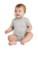 Rabbit Skinsnfant Short Sleeve Baby Rib Bodysuit. RS4400-Youth-Heather-24M-JadeMoghul Inc.