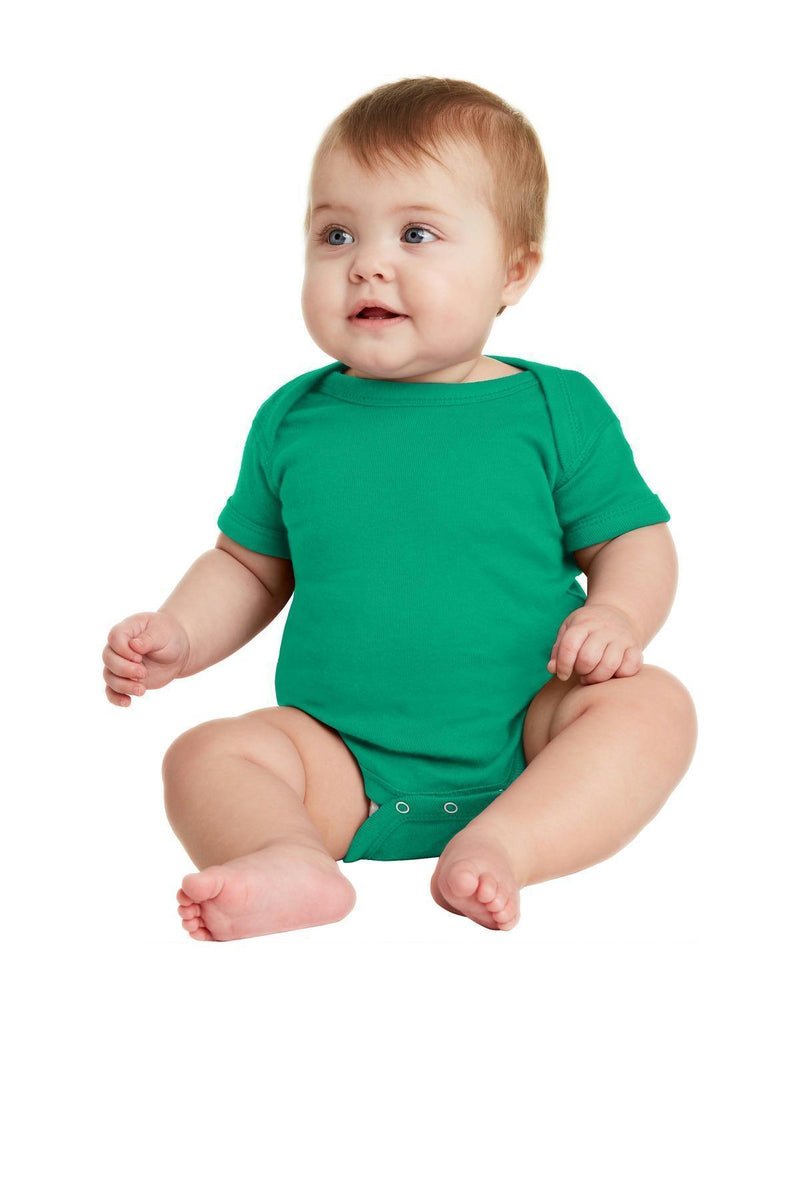 Rabbit Skinsnfant Short Sleeve Baby Rib Bodysuit. RS4400-Youth-Kelly-24M-JadeMoghul Inc.