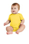 Rabbit Skinsnfant Short Sleeve Baby Rib Bodysuit. RS4400-Youth-Yellow-24M-JadeMoghul Inc.