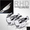 RACBOX 2Pcs 2.5 Inch Universal Bi xenon HID Projector Lens Silver Black Shroud H1 Xenon LED Bulb H4 H7 Motorcycle Car Headlight JadeMoghul Inc. 