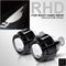 RACBOX 2Pcs 2.5 Inch Universal Bi xenon HID Projector Lens Silver Black Shroud H1 Xenon LED Bulb H4 H7 Motorcycle Car Headlight JadeMoghul Inc. 