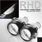 RACBOX 2Pcs 2.5 Inch Universal Bi xenon HID Projector Lens Silver Black Shroud H1 Xenon LED Bulb H4 H7 Motorcycle Car Headlight JadeMoghul Inc. 