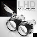 RACBOX 2Pcs 2.5 Inch Universal Bi xenon HID Projector Lens Silver Black Shroud H1 Xenon LED Bulb H4 H7 Motorcycle Car Headlight JadeMoghul Inc. 