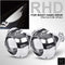 RACBOX 2Pcs 2.5 Inch Universal Bi xenon HID Projector Lens Silver Black Shroud H1 Xenon LED Bulb H4 H7 Motorcycle Car Headlight JadeMoghul Inc. 