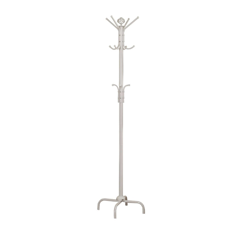 Racks Metal Rack - 19" x 19" x 70" White, Metal - Coat Rack HomeRoots