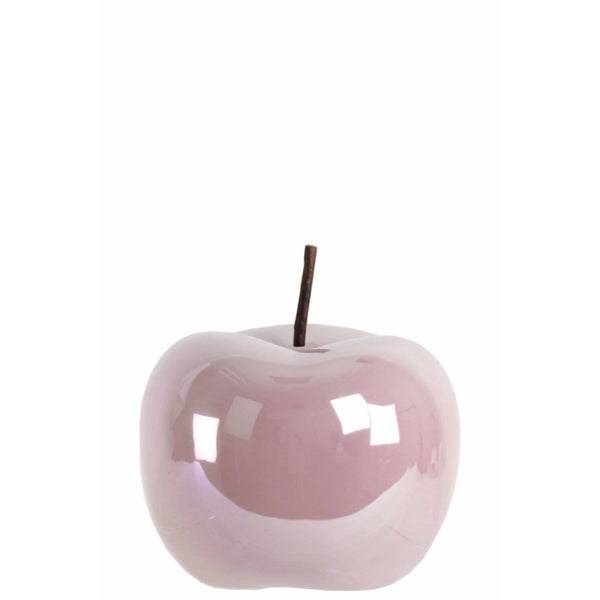 Radiant Apple Figurine- Small- Pink- Benzara-Decorative Accessories-Pink & Brown-JadeMoghul Inc.