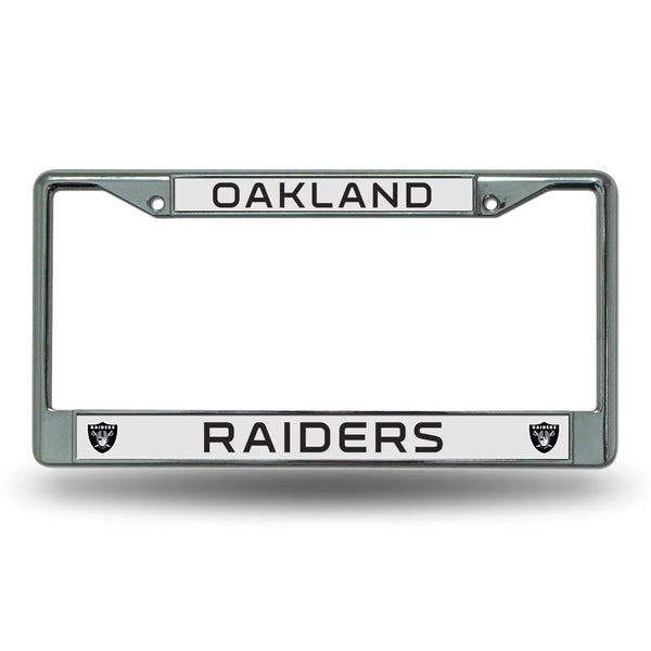Cool License Plate Frames Raiders Chrome Frame Oakland Raiders