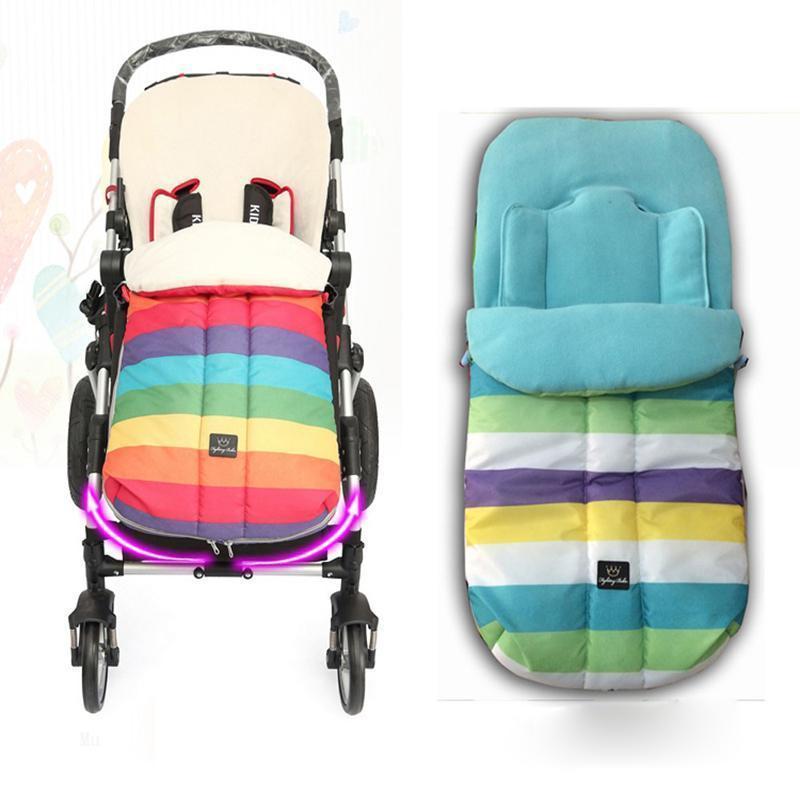 Rainbow Kids Pram Sleepsacks Top Quality Baby Cart Set Footmuff Baby Stroller Sleeping Bag Warm Winter Envelope For Pram--JadeMoghul Inc.