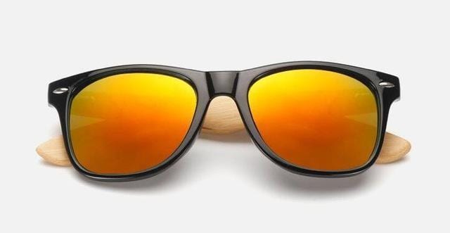 Ralferty Retro Wood Sunglasses Men Bamboo Sunglass Women Brand Design Sport Goggles Gold Mirror Sun Glasses Shades lunette oculo-Black red mercury-JadeMoghul Inc.