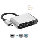 Rankman Type-C to RJ45 Gigabit Lan Ethernet HDMI VGA Adapter SD TF Card Reader USB-C 3.0 Aux for MacBook Samsung Dex Huawei TV JadeMoghul Inc. 