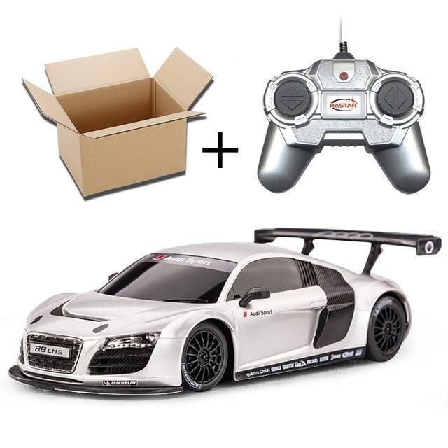 Rastar 1:24 4CH RC Cars Collection Radio Controlled Cars Machines On The Remote Control Toys For Boys Girls Kids Gifts 2888-46800 Silver No Box-JadeMoghul Inc.