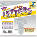 READY LETTERS 3 INCH CASUAL SILVER-Learning Materials-JadeMoghul Inc.