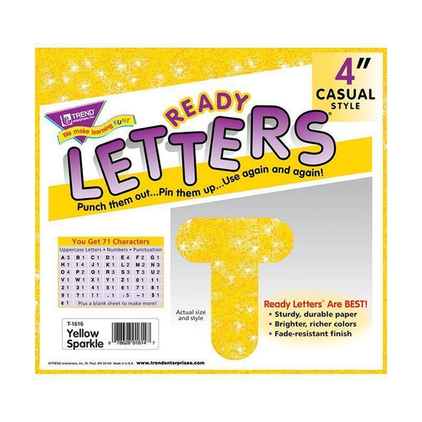 READY LETTERS 4 CASUAL YELLOW-Learning Materials-JadeMoghul Inc.