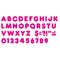 READY LETTERS 4 IN CASUAL DEEP PINK-Learning Materials-JadeMoghul Inc.
