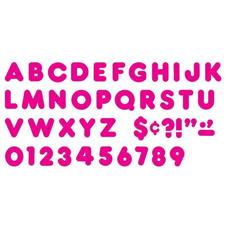 READY LETTERS 4 IN CASUAL DEEP PINK-Learning Materials-JadeMoghul Inc.