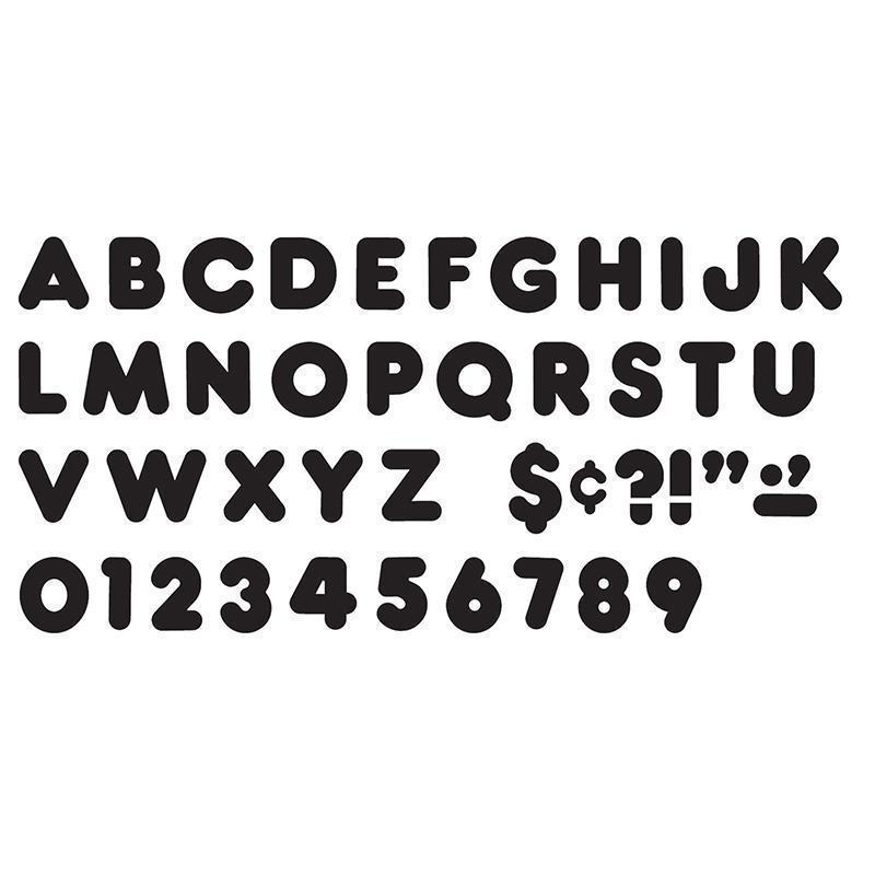 READY LETTERS 4 INCH CASUAL BLACK-Learning Materials-JadeMoghul Inc.