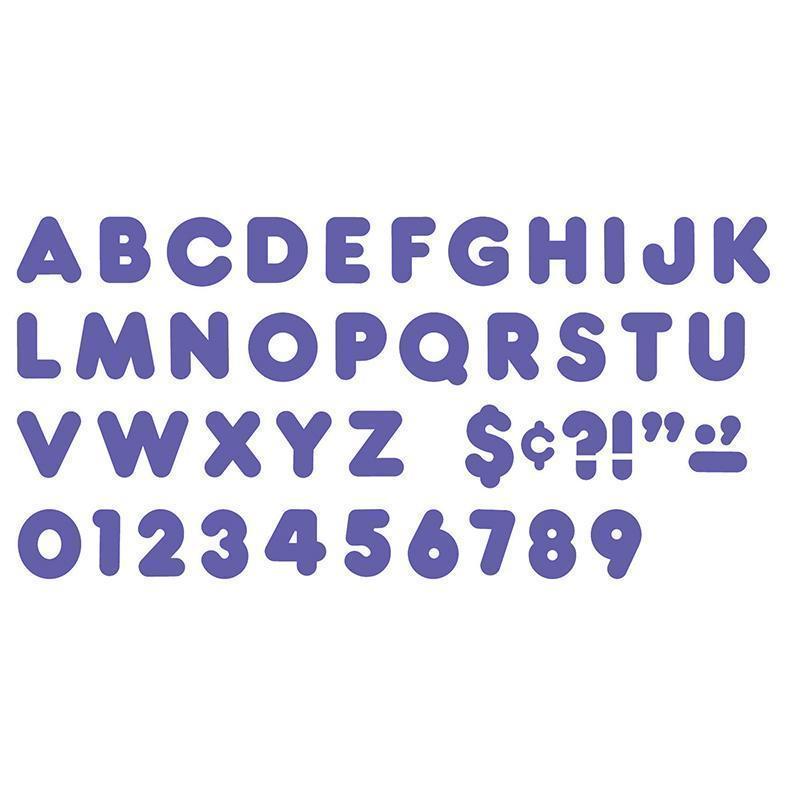 READY LETTERS 4 INCH CASUAL PURPLE-Learning Materials-JadeMoghul Inc.