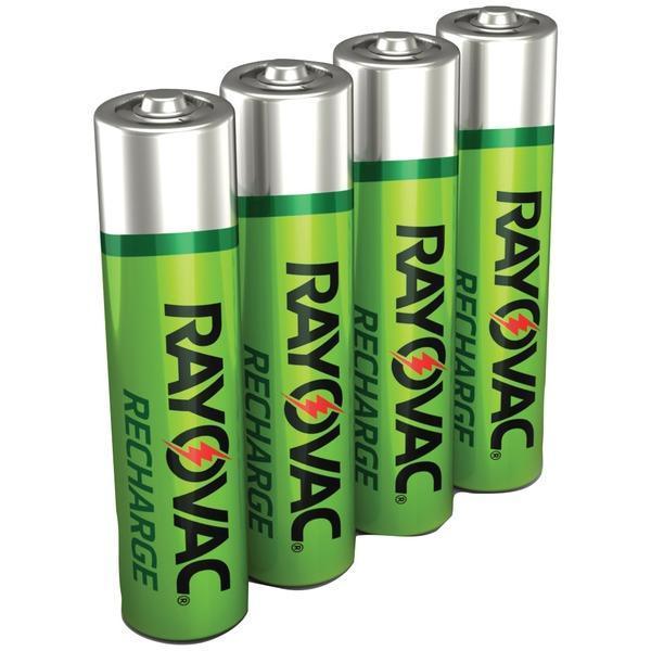 Ready-to-Use NiMH Rechargeable Batteries (AAA; 600mAh; 4 pk)-Round Cell Batteries-JadeMoghul Inc.