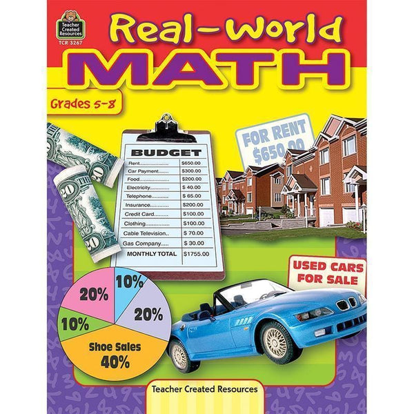 REAL WORLD MATH GR 5-8-Learning Materials-JadeMoghul Inc.