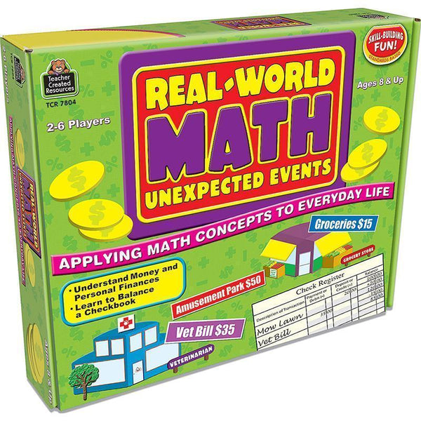 REAL WORLD MATH UNEXPECTED EVENTS-Learning Materials-JadeMoghul Inc.