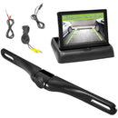 Rearview/Auxiliary Camera Systems Rearview License-Plate Swivel Camera & Pop-up 4.3" Monitor System Petra Industries