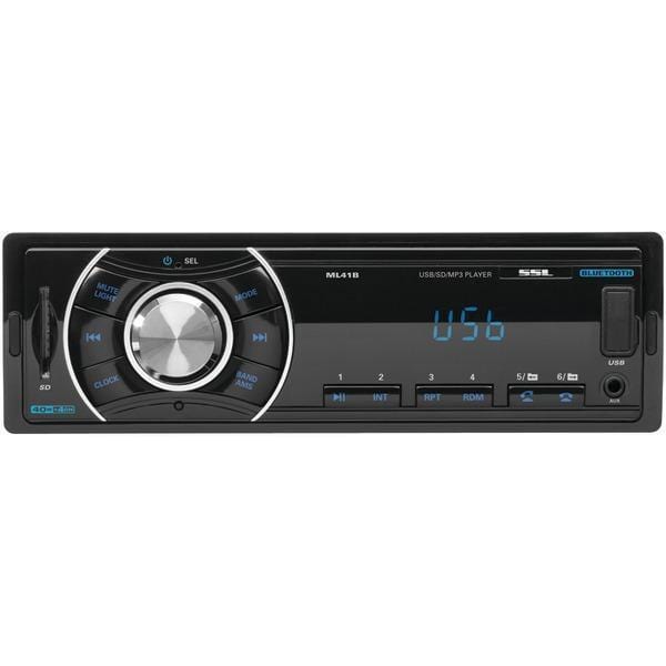 Receivers & Accessories Single-DIN In-Dash Mechless FM Receiver (With Bluetooth(R) & Remote) Petra Industries
