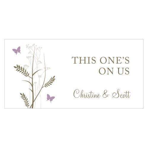 Reception Stationery Romantic Butterfly Small Ticket Vintage Pink (Pack of 120) JM Weddings