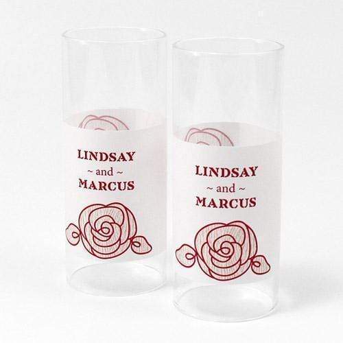 Reception Stationery Rose Mini Luminary Wrap Plum (Pack of 1) JM Weddings