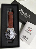 Rechargeable Men Lighter Quartz Wristwatch-brown gift box-JadeMoghul Inc.