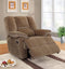 Recliner Chairs Oliver Glider Recliner, Sage Corduroy Benzara