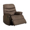 Recliner Chairs Plesant Valley Transitional Recliner Chair With Microfiber, Brown Benzara