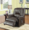 Reseda Recliner with Power Lift & Massage, Brown