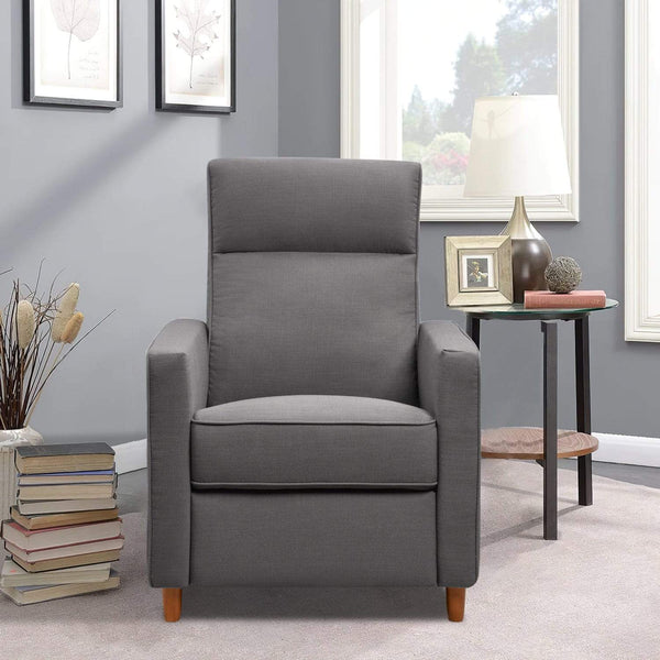 Recliners Best Recliners - 29'.52" X 34'.64" X 41'.7" Dark Grey Fabric Manual Recliner HomeRoots