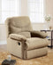 Recliners Best Recliners - 35" X 35" X 40" Beige Microfiber Recliner (Motion) HomeRoots