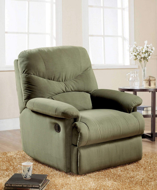 Recliners Best Recliners - 35" X 35" X 40" Sage Microfiber Recliner (Motion) HomeRoots