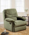 Recliners Best Recliners - 35" X 35" X 40" Sage Microfiber Recliner (Motion) HomeRoots