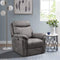 Recliners Leather Recliner - 36'.2" X 39'.37" X 41'.7" Brown Air Leather - Power Recliner with USB port HomeRoots