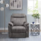 Recliners Leather Recliner - 36'.2" X 39'.37" X 41'.7" Brown Air Leather - Power Recliner with USB port HomeRoots