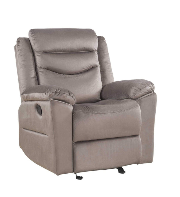 Recliners Recliners On Sale - 37" X 35" X 42" Velvet Upholstery Metal Reclining Mechanism Glider Recliner HomeRoots