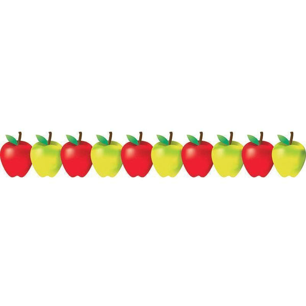 RED AND GREEN APPLES BORDER-Arts & Crafts-JadeMoghul Inc.