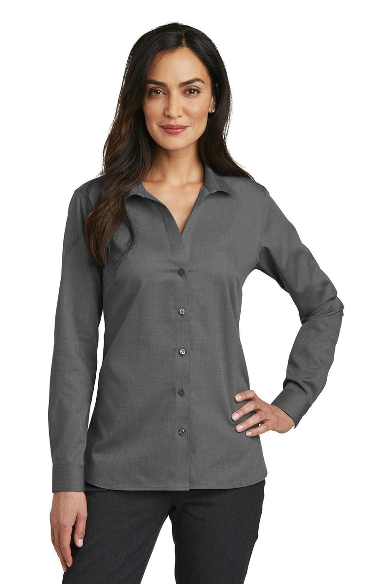 Red House Ladies Nailhead Non-iron Shirt. Rh470 - Black - S-Woven Shirts-JadeMoghul Inc.