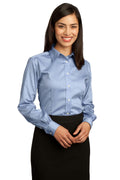 Red House - Ladies Non-Iron Pinpoint Oxford Shirt. RH25-Woven Shirts-Blue-4XL-JadeMoghul Inc.