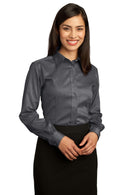 Red House - Ladies Non-Iron Pinpoint Oxford Shirt. RH25-Woven Shirts-Charcoal-4XL-JadeMoghul Inc.