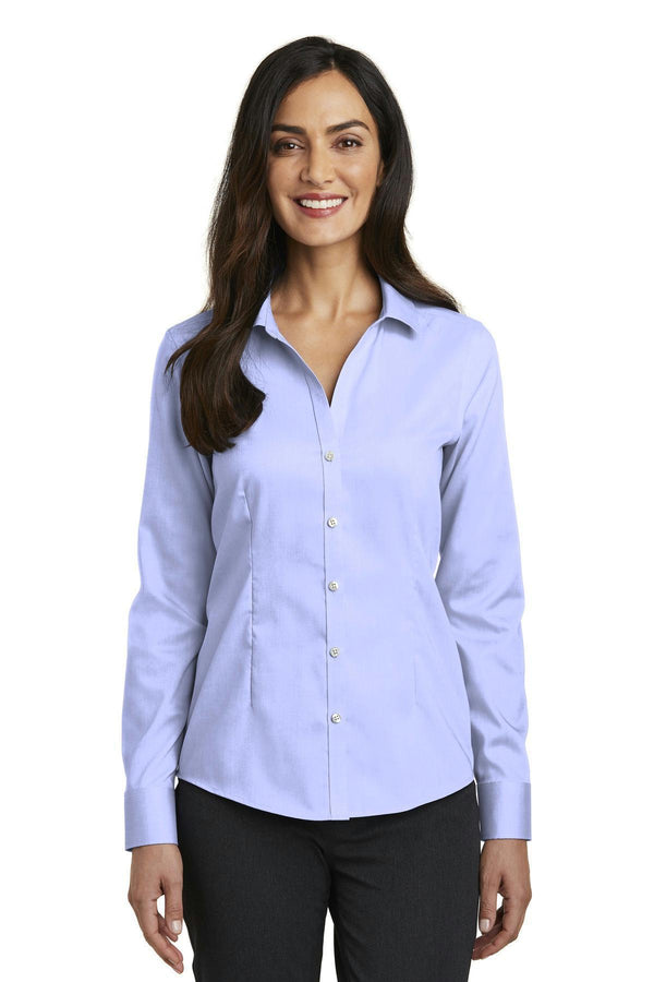 Red House Ladies Pinpoint Oxford Non-iron Shirt. Rh250 - Blue - 4xl-Woven Shirts-JadeMoghul Inc.