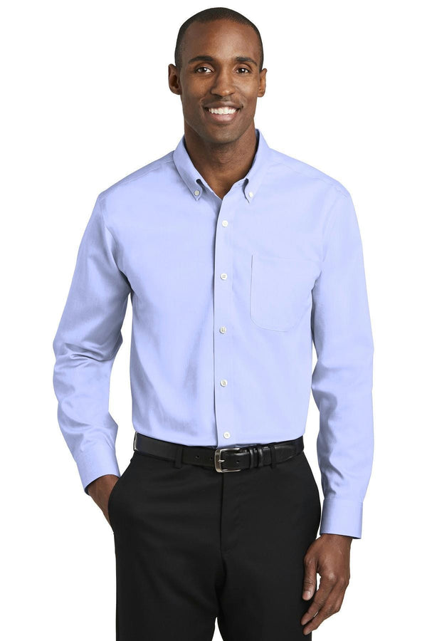 Red House Pinpoint Oxford Non-iron Shirt. Rh240 - Blue - S-Woven Shirts-JadeMoghul Inc.