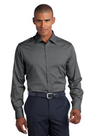 Red House - Slim Fit Non-Iron Pinpoint Oxford Shirt. RH62-Woven Shirts-Charcoal-4XL-JadeMoghul Inc.