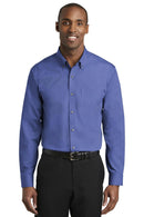 Red House Tall Nailhead Non-iron Shirt. Tlrh370 - Mediterranean Blue - 2xlt-Woven Shirts-JadeMoghul Inc.