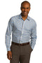Red House Tricolor Check Slim Fit Non-Iron Shirt. RH74-Woven Shirts-Sky Blue/ Grey/ White-4XL-JadeMoghul Inc.